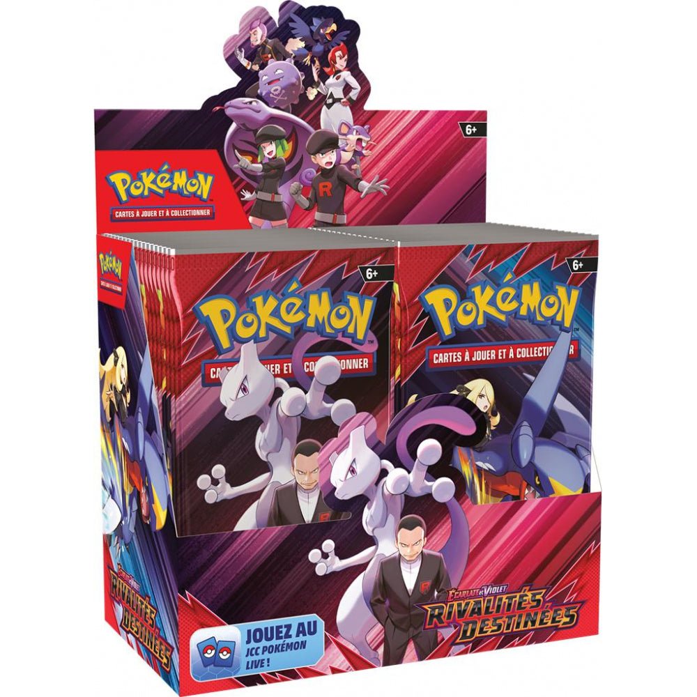 Pokémon - Boite de Boosters Français - Display 36 Boosters EV10 - Ecarlate et Violet - Rivalités Destinées - Kage No Sekai