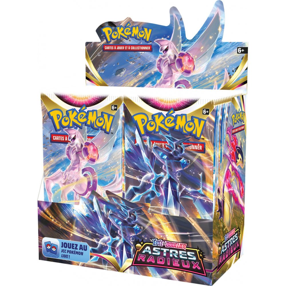 Pokémon - Boite de Boosters Français - Display 36 Boosters EB10 - Epée et Bouclier 10 - Astres Radieux - Kage No Sekai