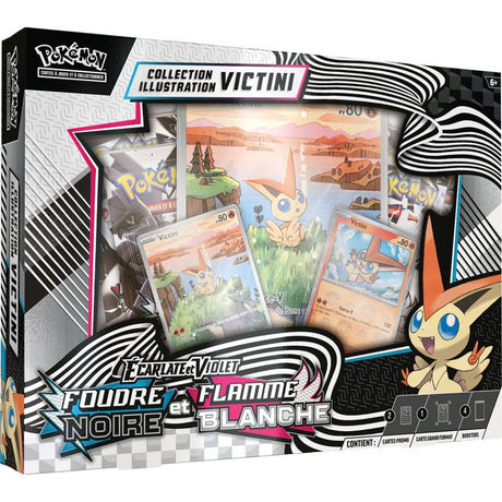 Pokémon - Coffret 4 Boosters - EV10.5 Ecarlate et Violet - Foudre Noire & Flamme Blanche : Victini - Kage No Sekai